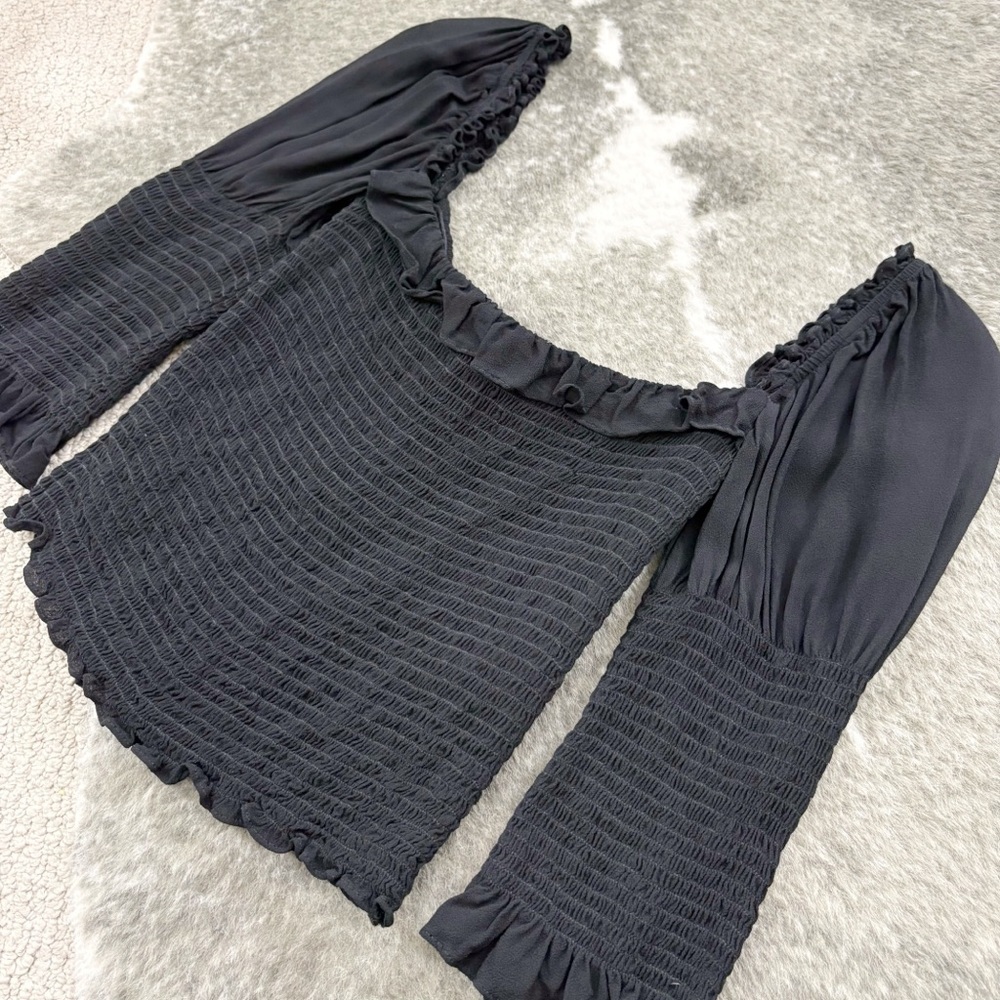 Reformation Julie Square Neck Smock Top Small - Picture 6 of 9